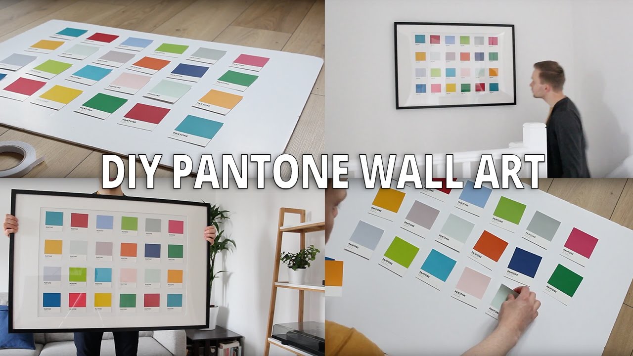 DIY Pantone wall art YouTube