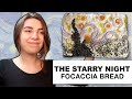 Making ‘The Starry Night’ Focaccia Bread