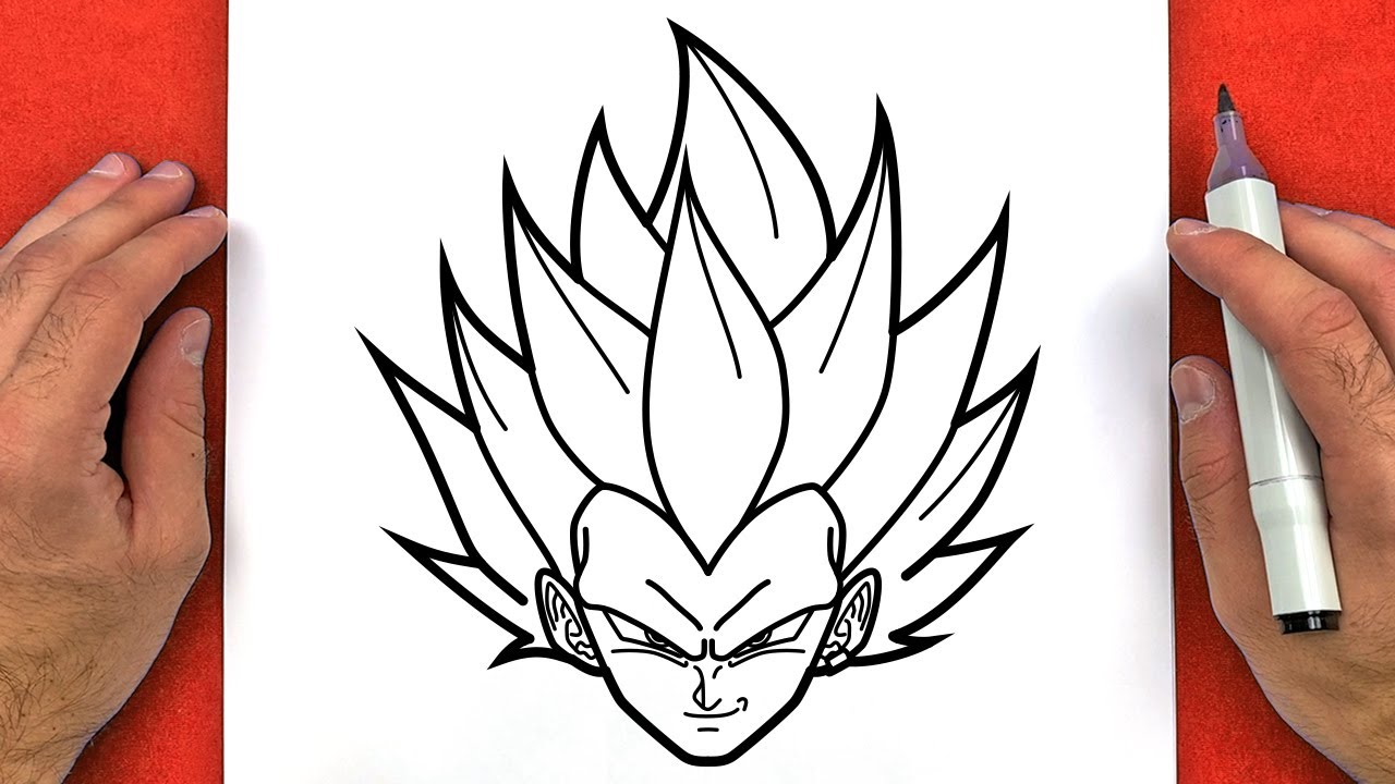 DESENHO DO VEGETA EGO SUPERIOR FEITO EM LIVE #ART #ANIME #DRAW