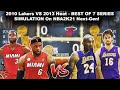 What If We Got A Kobe VS LeBron NBA Finals In Their Primes?! Best Of 7 Series Simulation - NBA2K21