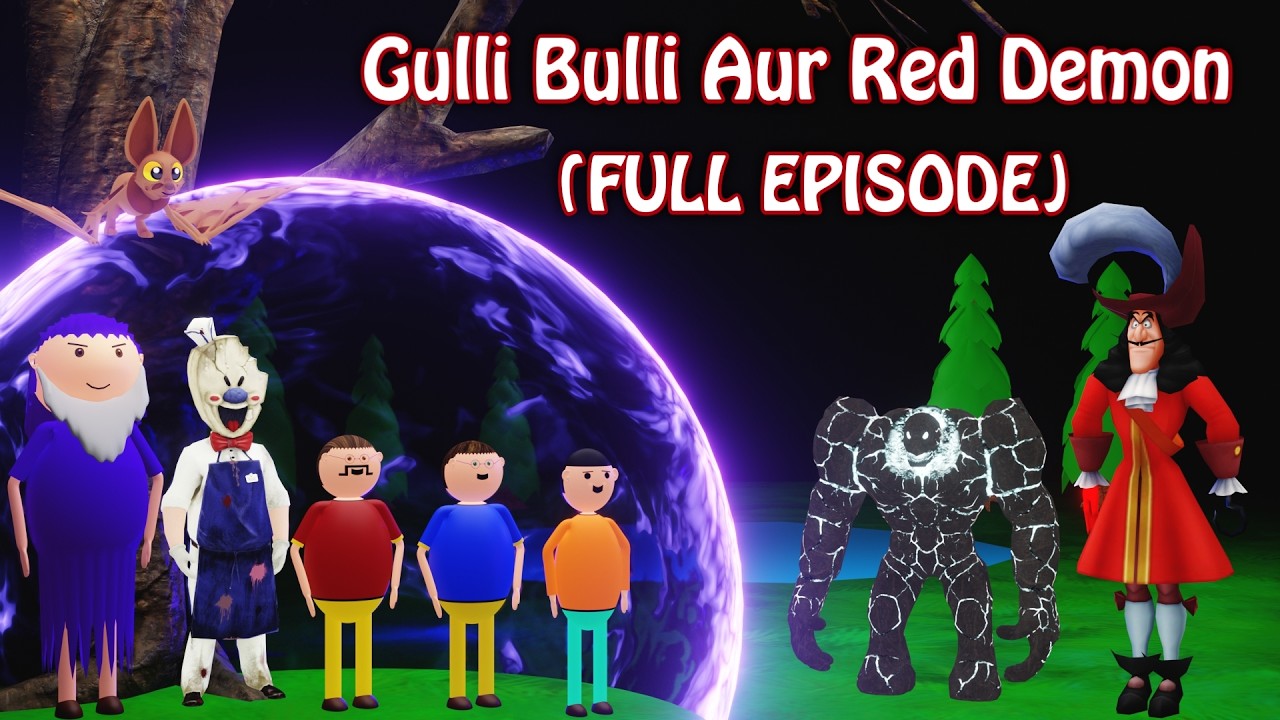 Red Demon Story Gulli Bulli FULL EPISODE || Desi Comedy || GULLI BULLI BABA || SPOOKY TOONS MJH