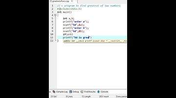 C program to find greatest of two numbers @SK_Codez
