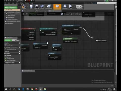 Unreal Engine 4 tutorial #6 Enemy AI hits us with effects  like sound and explosion