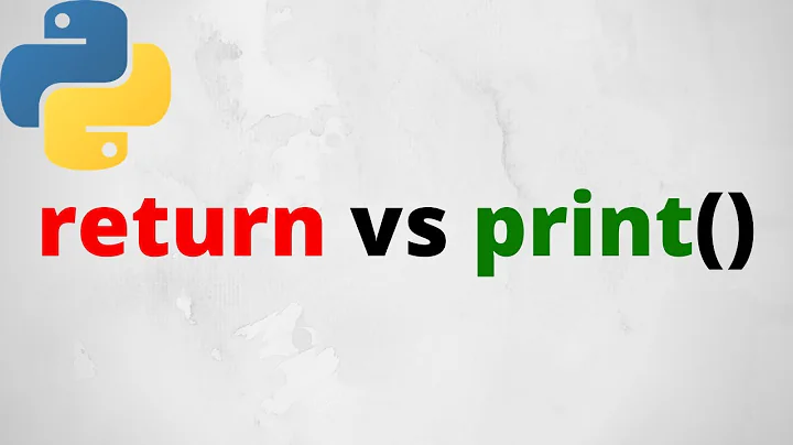 return vs print() in Python | What is the difference?