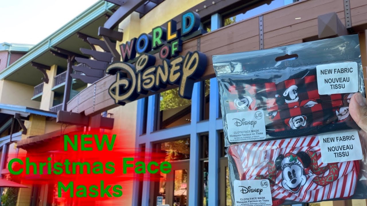 Downtown Disney And The Disney Store In The Same Day | New Christmas Face Masks Released