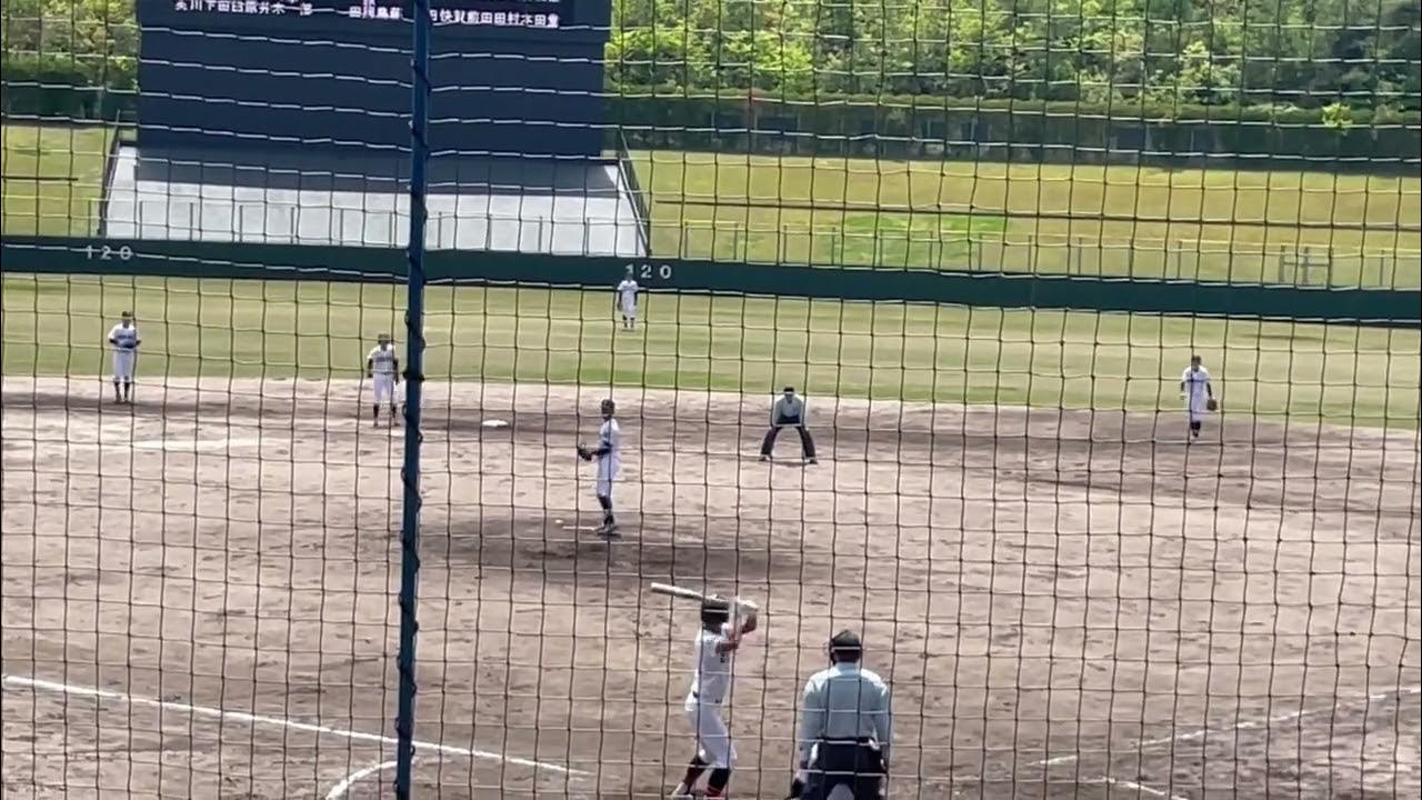 浜田高校、山田玲のサード守備 YouTube