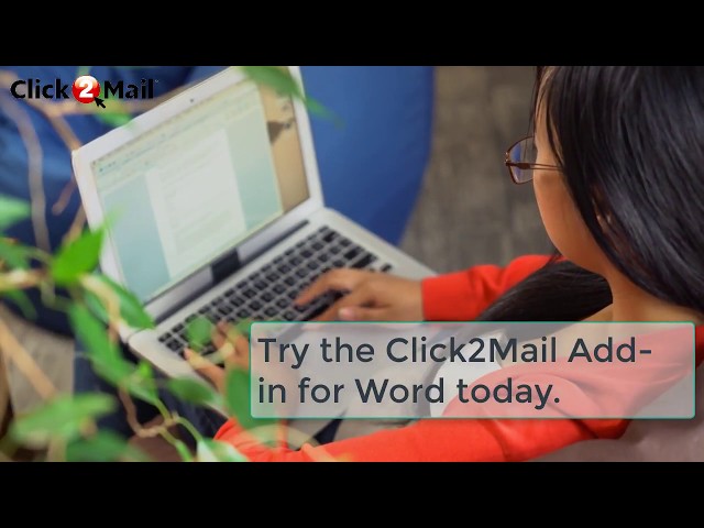 Click2Mail's Add-in for Microsoft Word