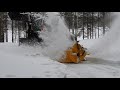 Wieska world GREATEST TRACTOR snowblower UNCUT EPIC WET HARD SNOW SUPER WORKING VIDEO MUST WATCH!!!