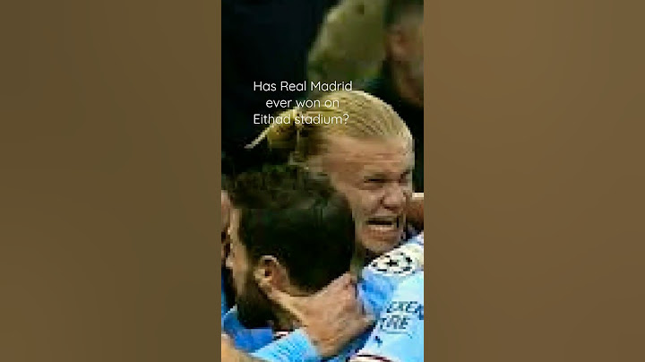 Has Real Madrid ever won City in Etihad?
