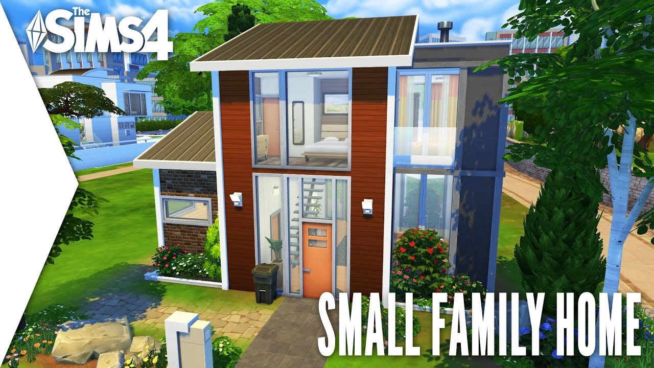 THE SIMS 4 SPEED BUILD #321 - SMALL FAMILY HOME - YouTube