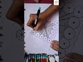 So satisfying to watch 😍🖤Relax your mind with this mandala ✨Subscribe for more! #doodleart #madala