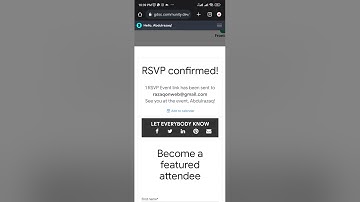 how to RSVP for GDSC event