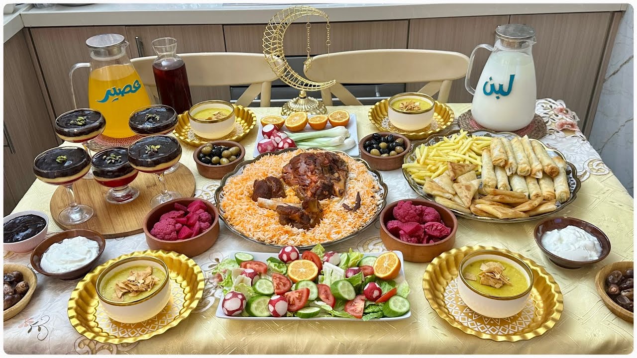 فطور ١ رمضان 🌙 اطيب وصفة مندي مع الرز النثري وحلا ترايفل بطبقات رهيبة وشوربة العدس بالتفصيل #اكسبلور