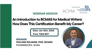 Famous An Introduction to BCMAS for Medical Writers: How Does This Certification Benefit My Career? Profile