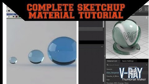 Complete Sketchup Material Tutorial || Vray Tutorial || Reflection, Refraction and Emission || Rohit