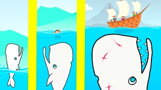 BALEIA ASSASSINA gigante DEVORA tudo pela frente em Moby Dick 