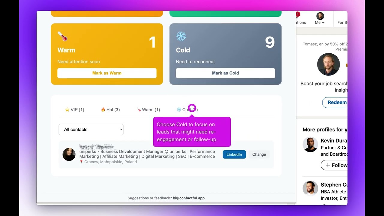 Contactful – The Smart LinkedIn CRM for Sales Teams