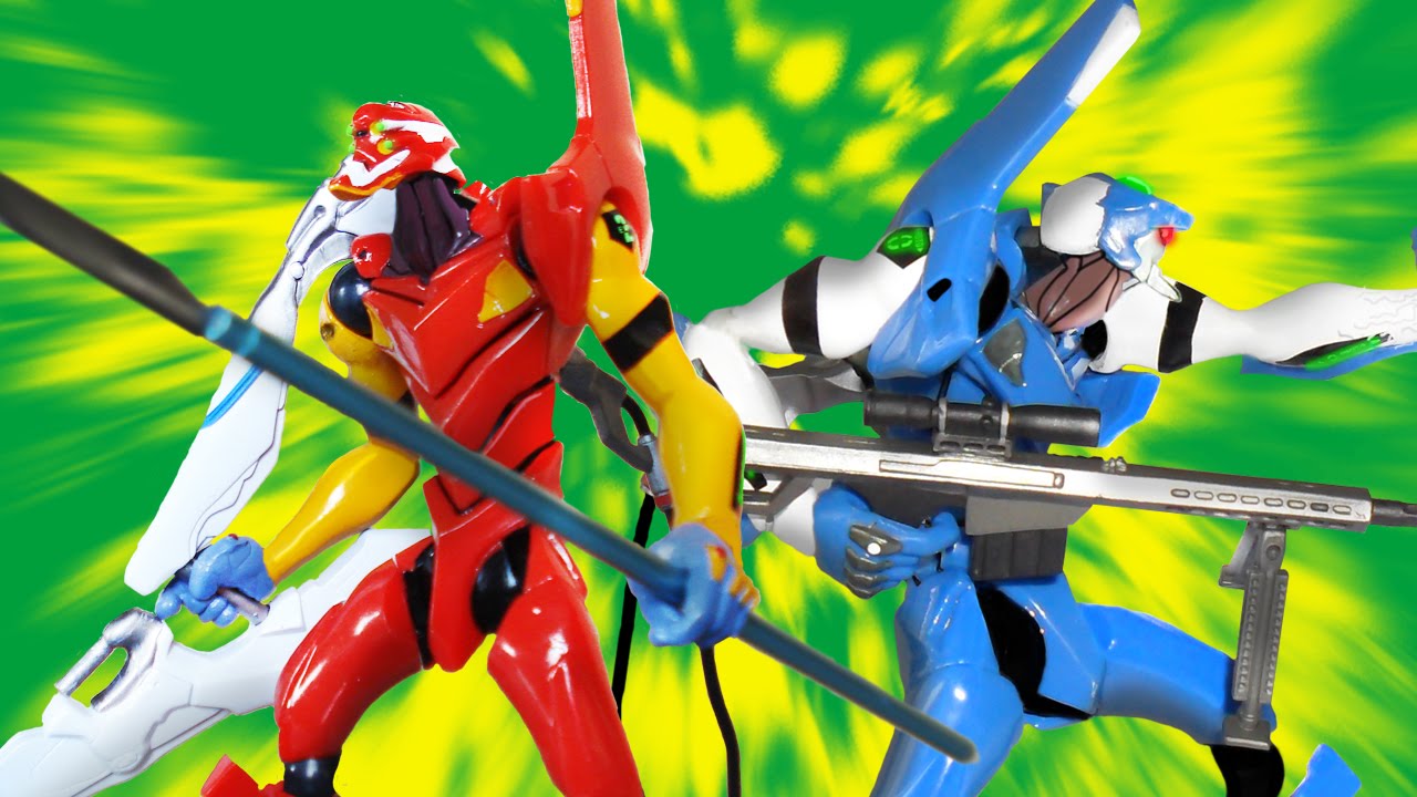 Revoltechs #006 (Evangelion 02) and #011 (Evangelion 00) Review