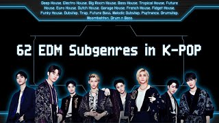 62 EDM Subgenres in K-POP