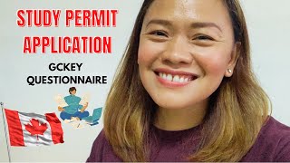 PART 1: HOW TO LODGE YOUR STUDY PERMIT APPLICATION THRU GCKEY | ANSWERING THE QUESTIONNAIRE