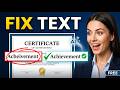 Stop Paying! Fix Certificate Names With Free AI