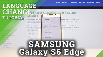 How to Change Language in SAMSUNG Galaxy S6 Edge – Find Language List