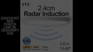 LED Radar Induction Ceiling Light 5.8G 110V 220V Motion Sensor Surface Mounted Modern Ceiling Lamp F