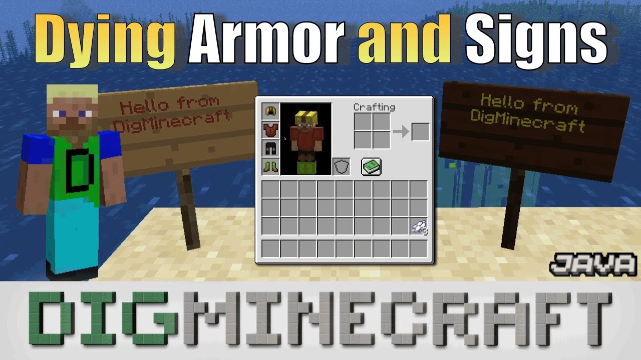 How to Dye a Sign in Minecraft