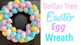 DIY EASTER EGG WREATH :: EASY DOLLAR TREE DIY :: SPRING DECOR