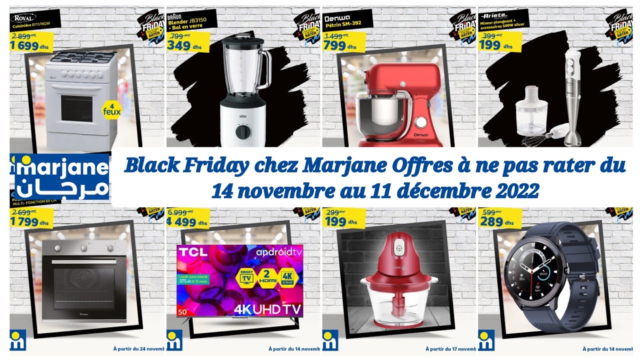 Black Friday chez 💥Marjane💥 Offres à ne pas rater du 14 novembre au 11