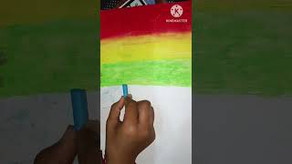 oil pastel scenery drawing | oilpastel drawing step by step 123 go | #shorts