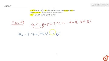 If `A={a , b ,\ c , d},\ B={p , q , r , s}` than is the following relation from `A\ to\ B ?` G