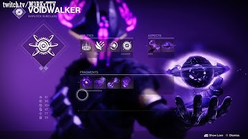 Void 3.0 Quick In Game Preview All Fragments & Aspects Warlock Destiny 2 The Witch Queen