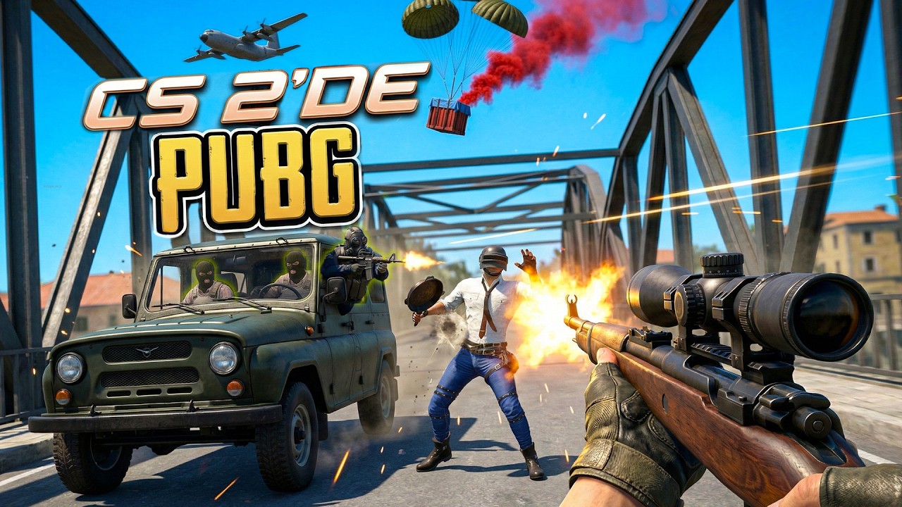 CS 2'DE PUBG MOBİLE YAPMIŞLAR HARBİ EFSANE OLMUŞ !