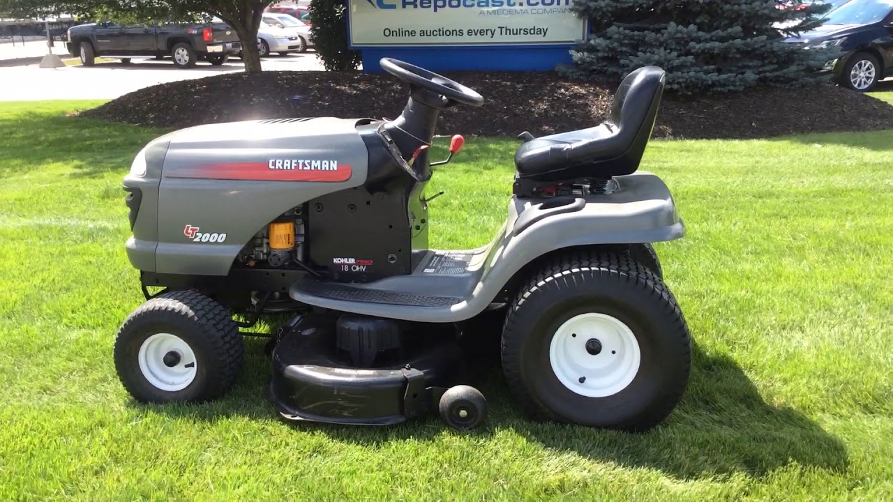 Craftsman LT2000 Riding Lawn Mower | For Sale | Online Auction at