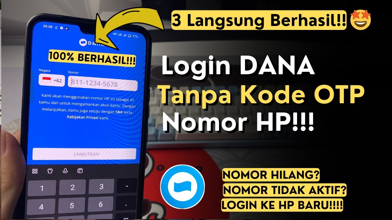 Cara Login Dana Tanpa Kode OTP 2025 | Login Dana Di Hp Baru Nomor ...