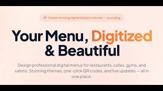Miplatos AI-Powered Digital Menu & Smart QR Code Solution