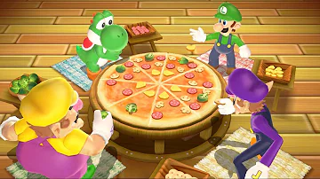 Mario Party 9 - Minigame - Yoshi vs Luigi vs Waluigi vs Wario (Master Cpu)