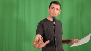 Nate Olson Stand Up Comedy Performance Empty Room Spokane Library