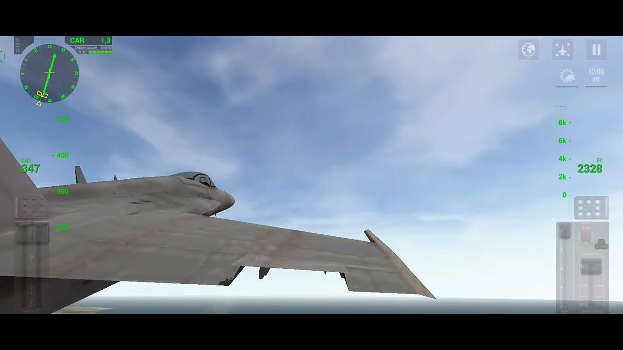 اقلاع من حاملة طائرات وتنفيد منواورات جوي متنويع 😎 