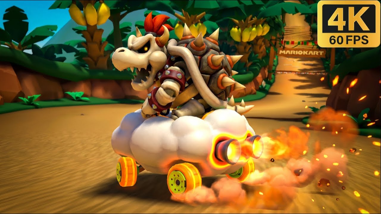 Mario Kart Tour (Mario Kart Mobile) в 4K — Bowser мчится к победе в эпичных гонках без комментариев!