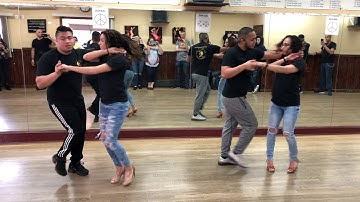 Intermediate/advanced salsa partnerwork workshop with Eli and Jenelitza