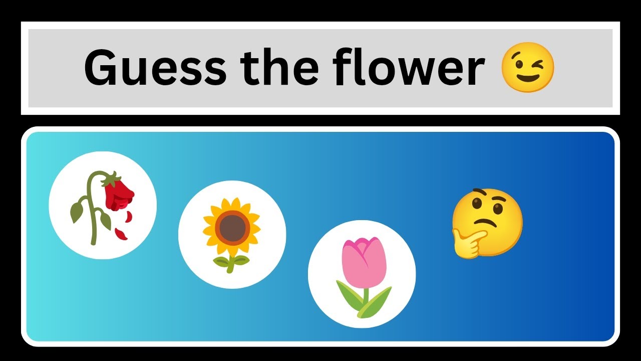 Beautiful Flower Names in English. Can you guess them?