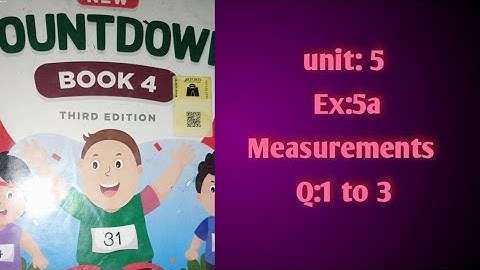 Oxford countdown book 4 / class 4 unit5 measurements/ Exercise 5a Question1to3