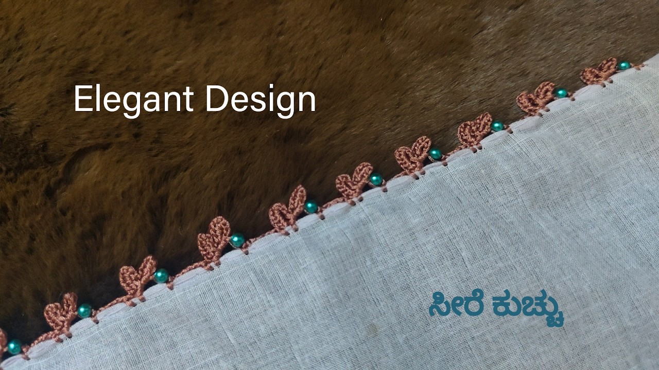 Beautiful and Elegant Saree kucchu design /Elegant Bead Saree kucchu design / ಸೀರೆ ಕುಚ್ಚು