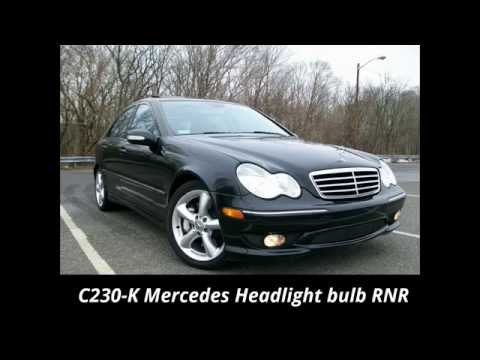 How to change a headlight bulb in an 05 C230 Mercedes Benz