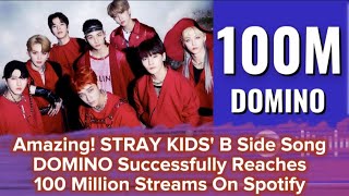 Amazing! STRAY KIDS' B Side song DOMINO Successfully Reaches 100 Million Streams On Spotify