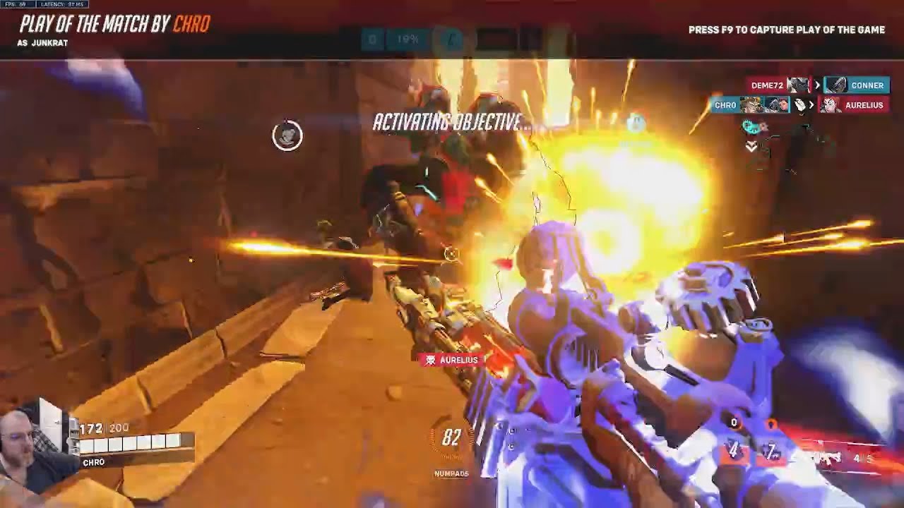 PROLIKECHRO TOP 500 JUNKRAT MAIN - POTG! CHRO OVERWATCH 2 GAMEPLAY