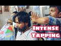 Strong tapping head massage by Reiki Master's staff | Indian Massage