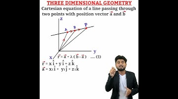 Three dimensional geometry | Cartesian equation of line short trick | CBSE JEE IIT  |NDA  #short